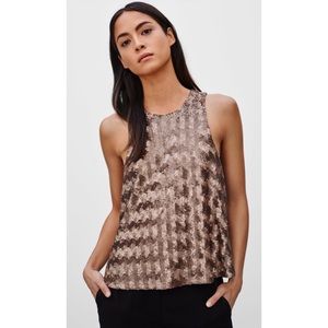 NWT Sold Out Aritzia Cheniston Sequin Top